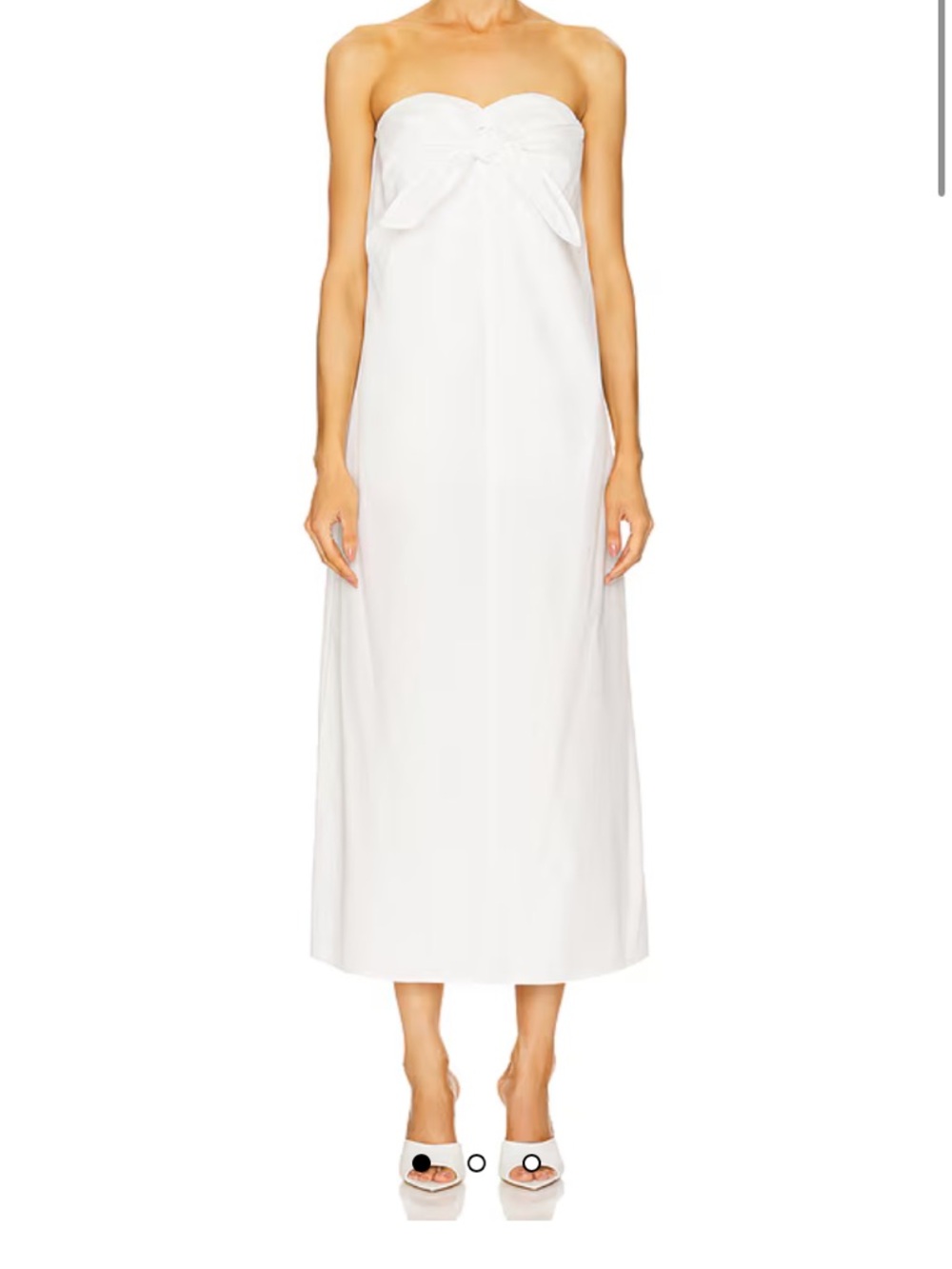 REVOLVE NEW HERSKIND black Chantelle dress strapless tie knot midi